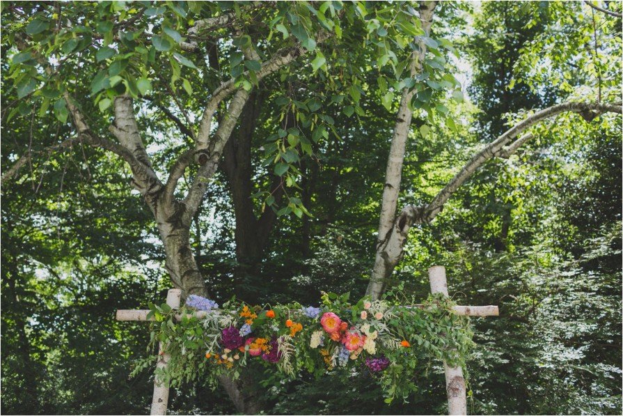 Falls Flowers, arch, wedding