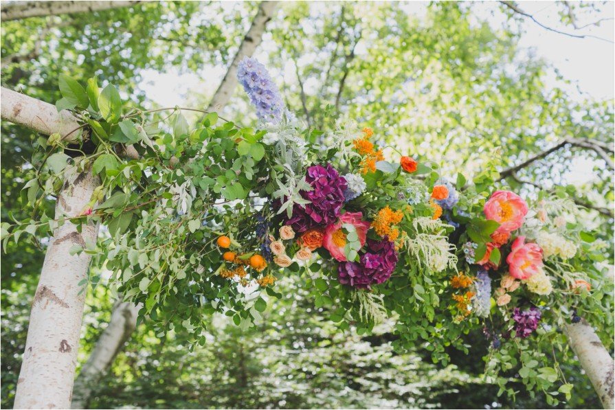 Falls Flowers, arch, wedding