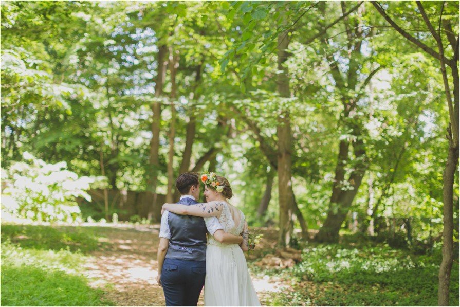 queer wedding, first look