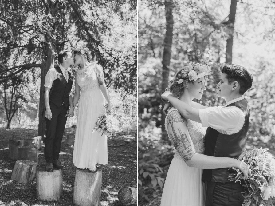 queer wedding, couple portraits