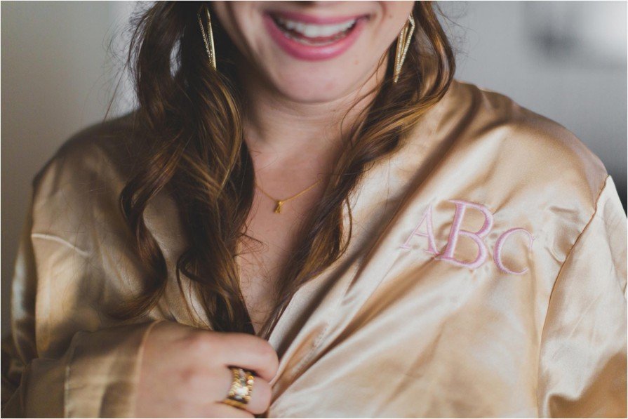 bridesmaid, monogram, robe