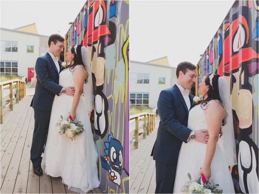 Spruce Street Harbor Park, wedding, first look