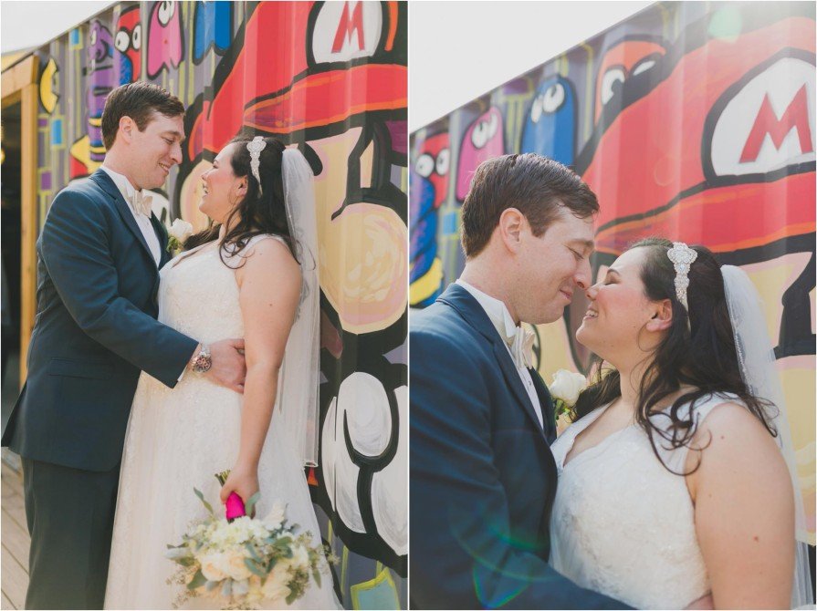 Spruce Street Harbor Park, wedding, first look