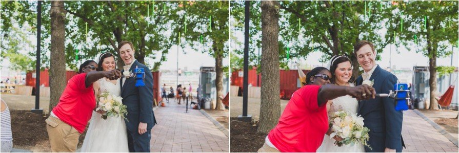 Spruce Street Harbor Park, wedding, first look