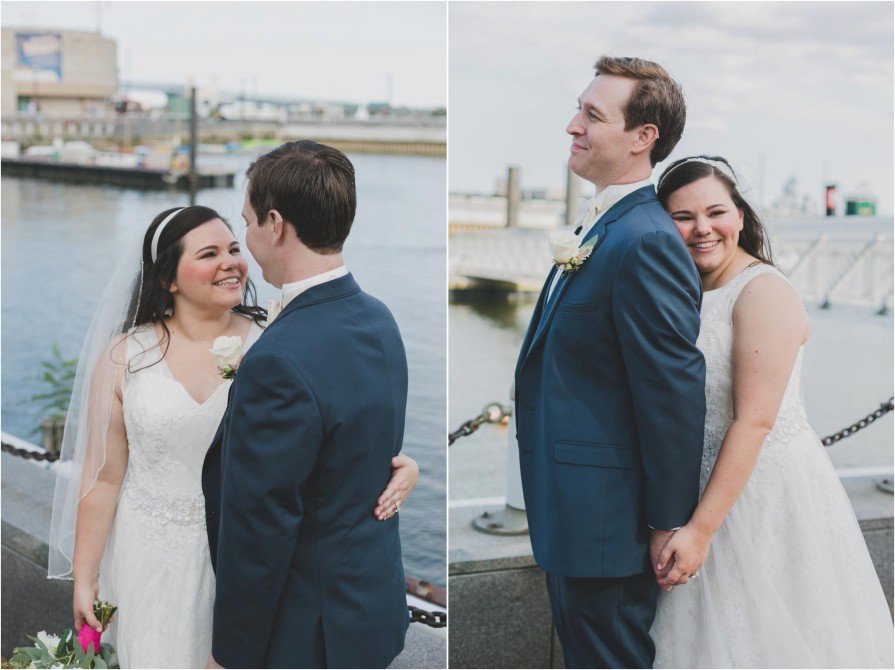Spruce Street Harbor Park, wedding, first look