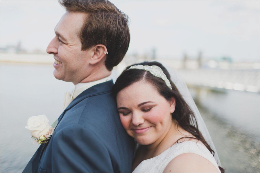 Spruce Street Harbor Park, wedding, first look