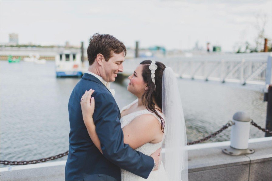 Spruce Street Harbor Park, wedding, first look
