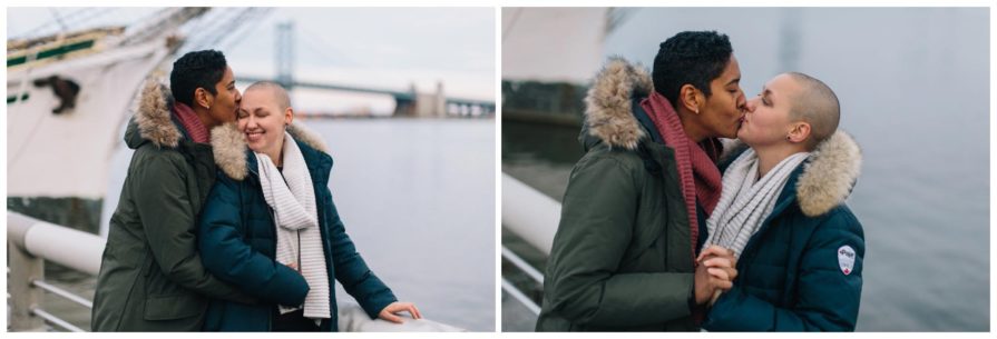engagement, Penn's Landing, Philadelphia