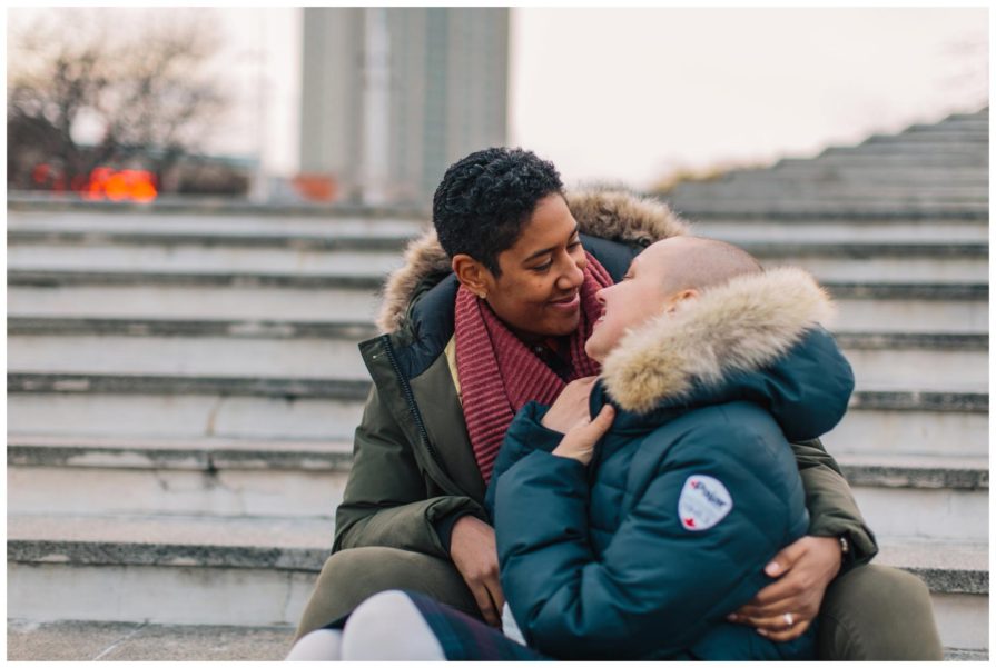 engagement, Penn's Landing, Philadelphia