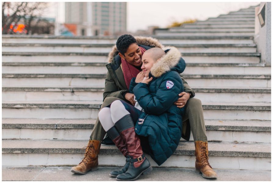 engagement, Penn's Landing, Philadelphia
