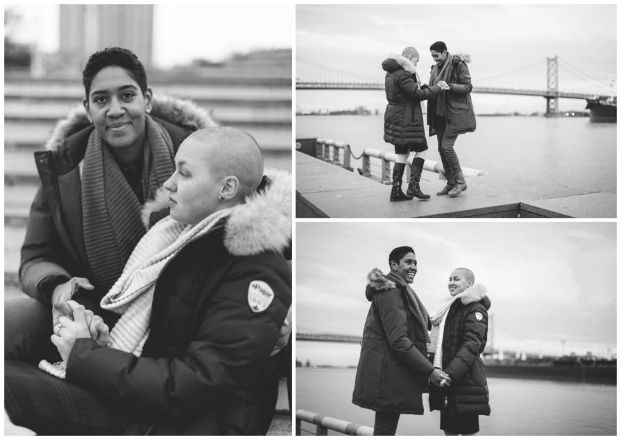 engagement, Penn's Landing, Philadelphia