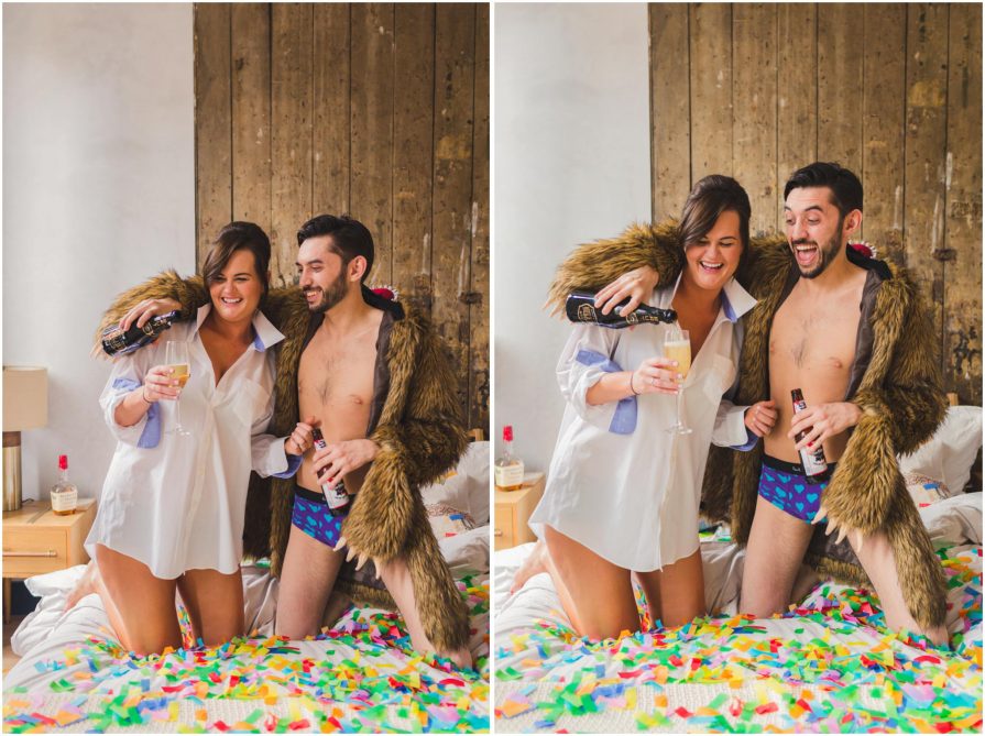 workaholics, bear coat, confetti