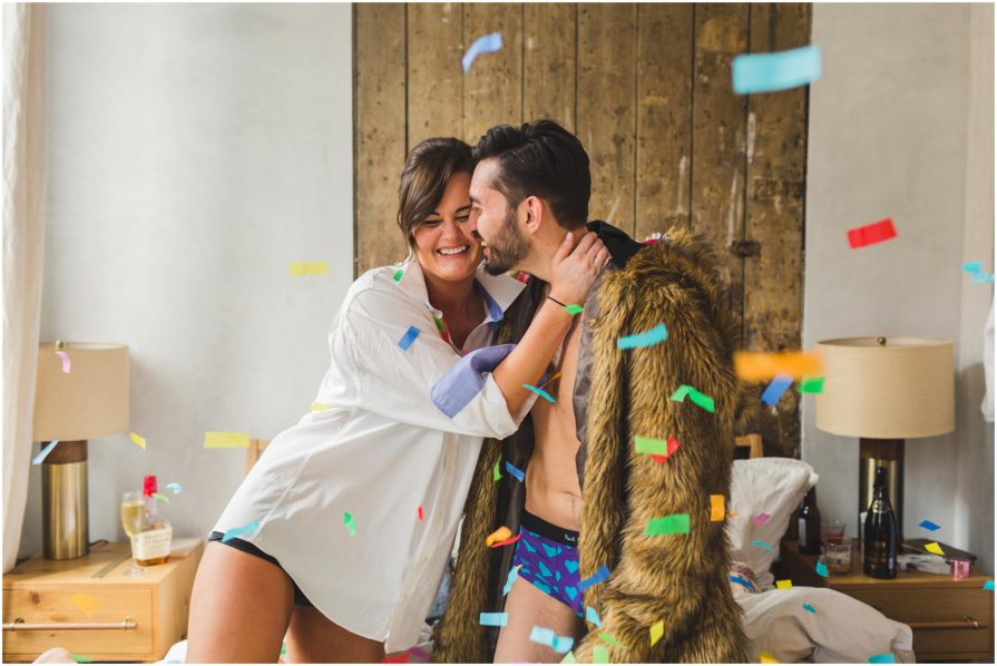 workaholics, bear coat, confetti