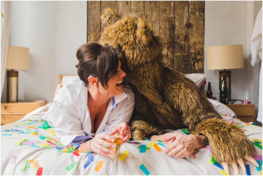 workaholics, bear coat, confetti