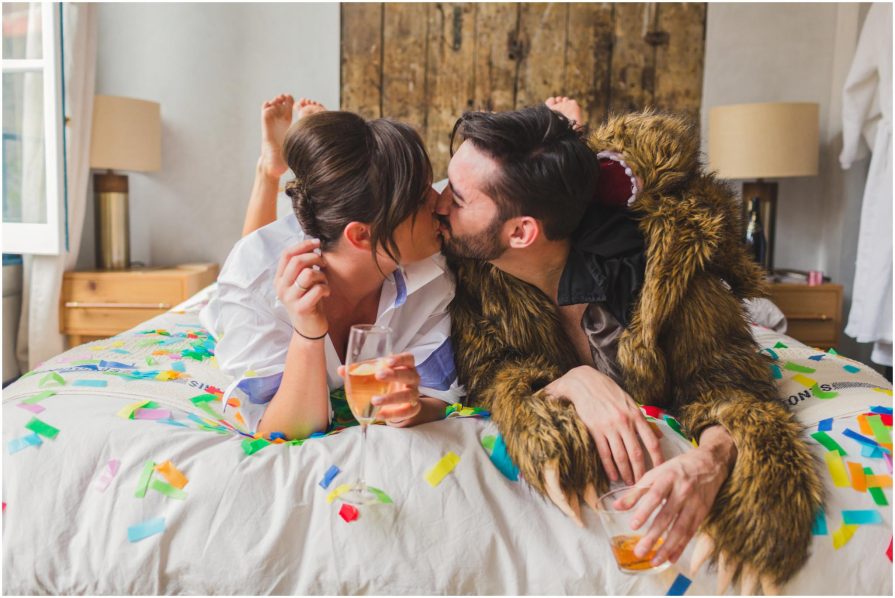workaholics, bear coat, confetti