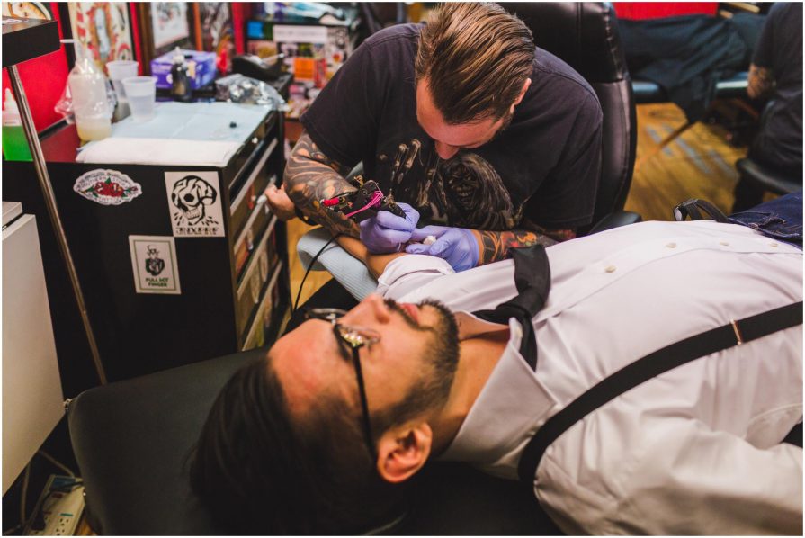 Olde City Tattoo, engagement, matching tattoos