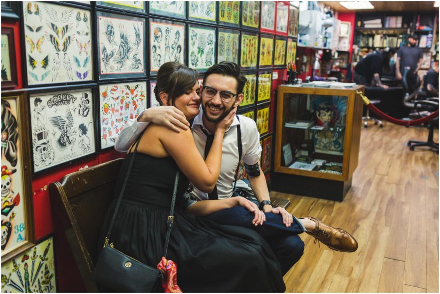 Olde City Tattoo, engagement, matching tattoos