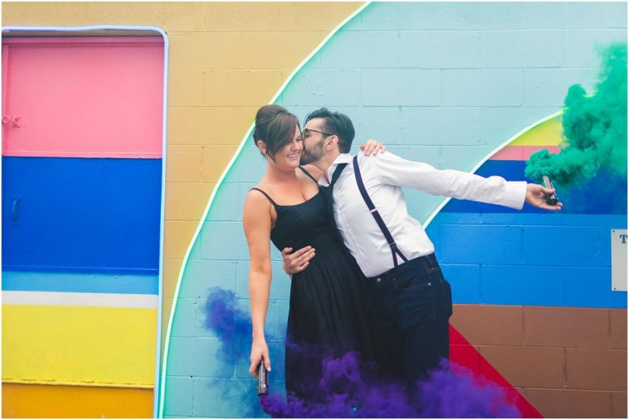 smoke bomb, engagement, smoke grenade, colorful