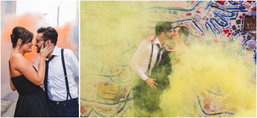 smoke bomb, engagement, smoke grenade, colorful