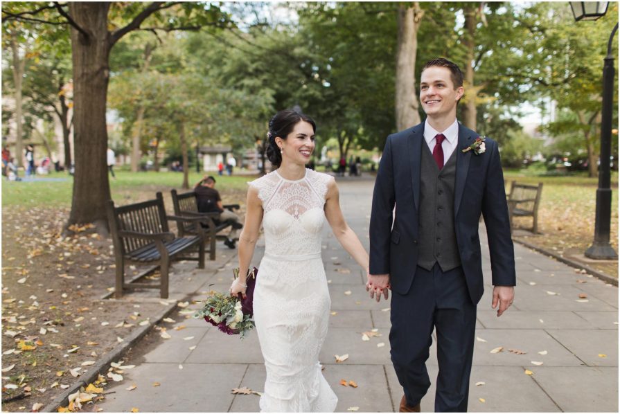 Washington Square Park, Philadelphia, wedding