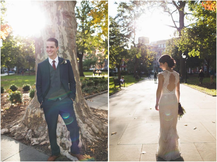 Washington Square Park, Philadelphia, wedding