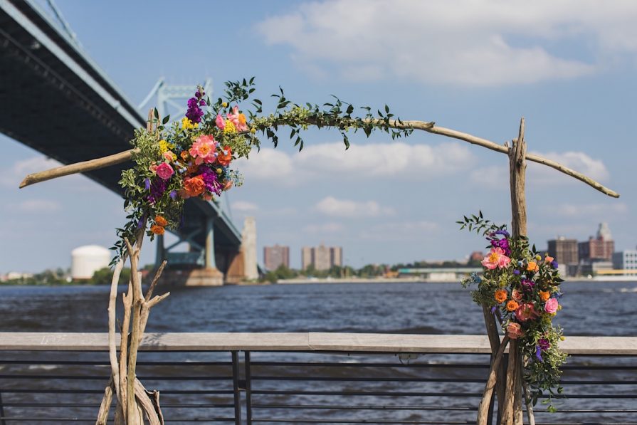 Race Street Pier, wedding