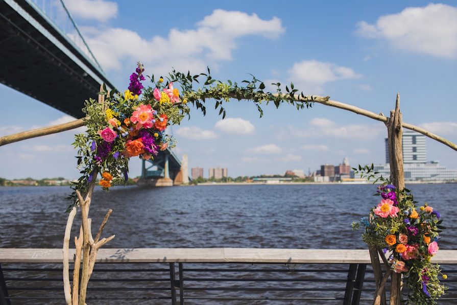 Race Street Pier, wedding