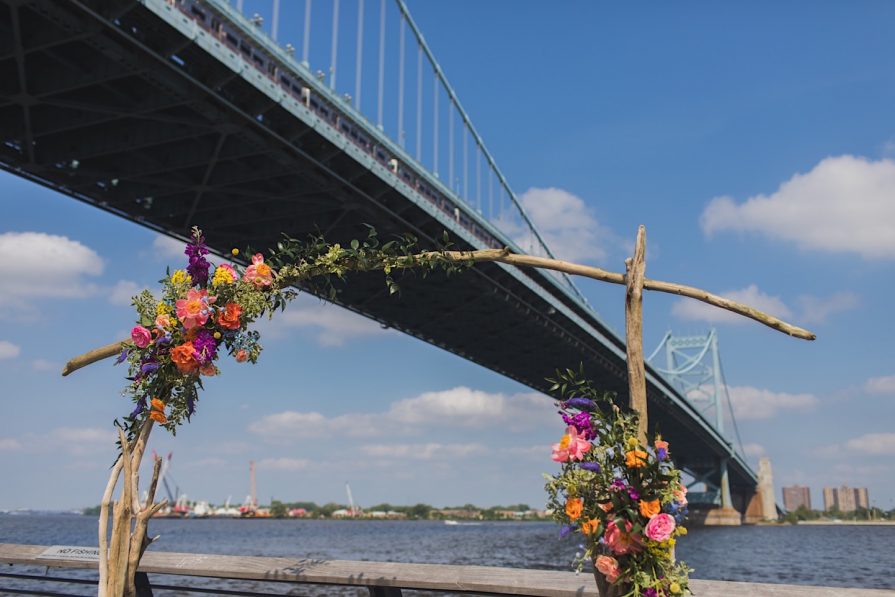 Race Street Pier, wedding