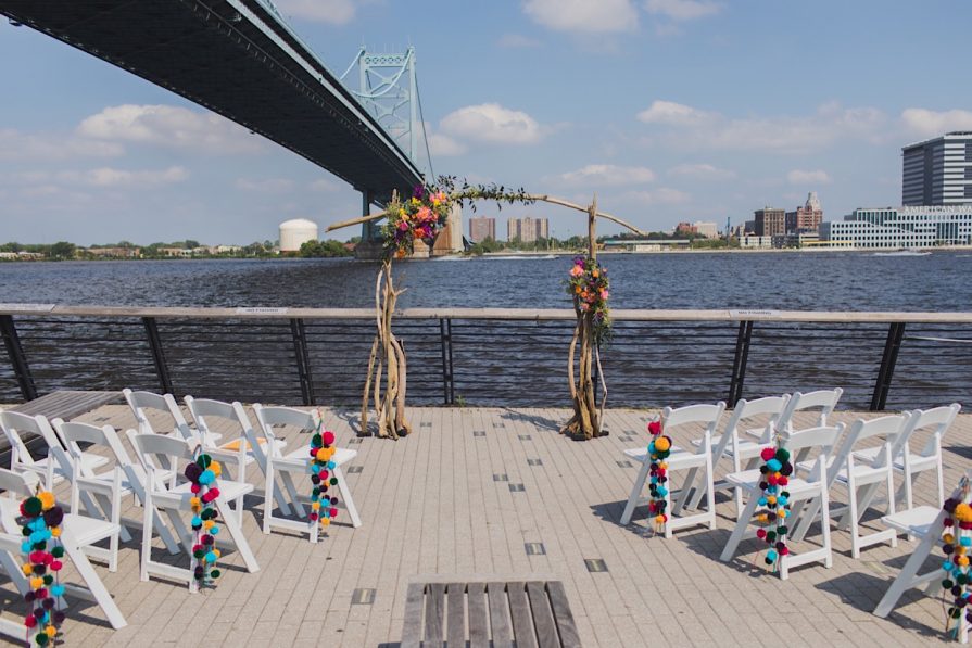 Race Street Pier, wedding