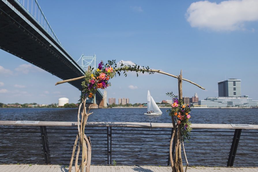 Race Street Pier, wedding