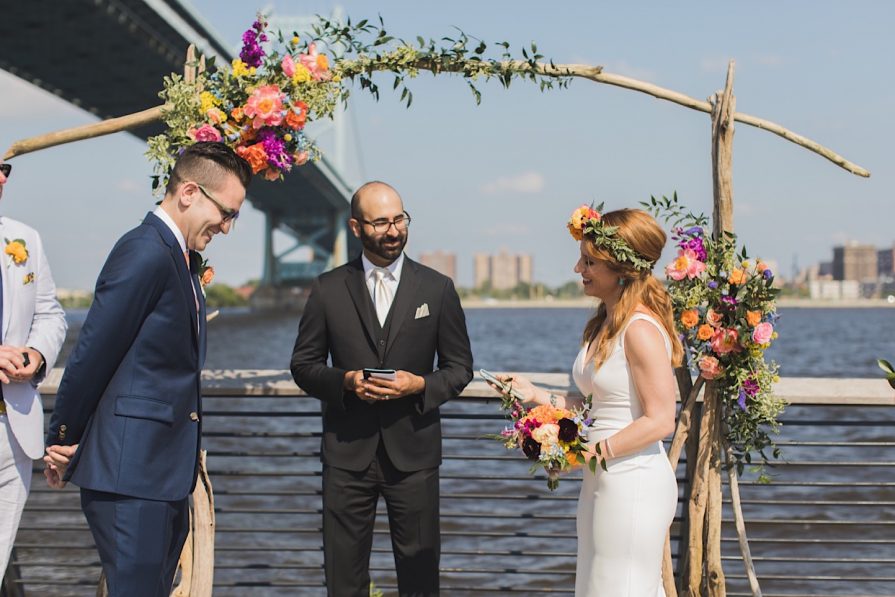 Race Street Pier, wedding