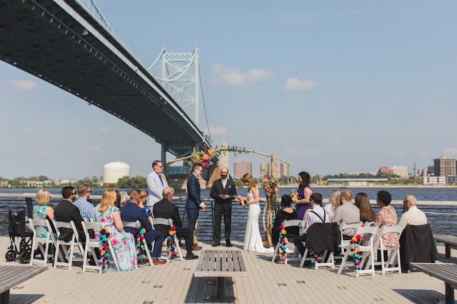 Race Street Pier, wedding