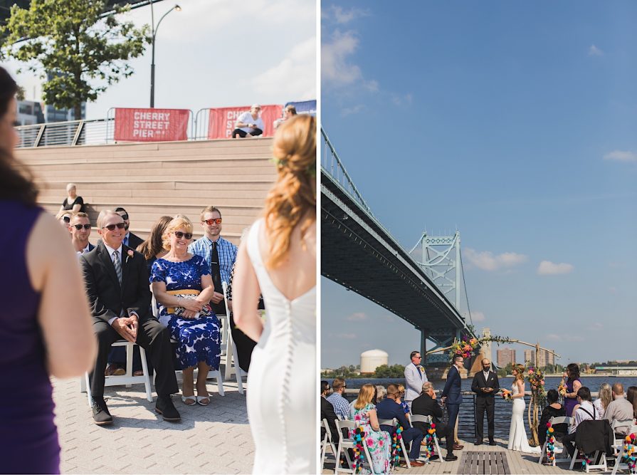 Race Street Pier, wedding