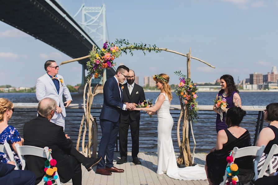Race Street Pier, wedding