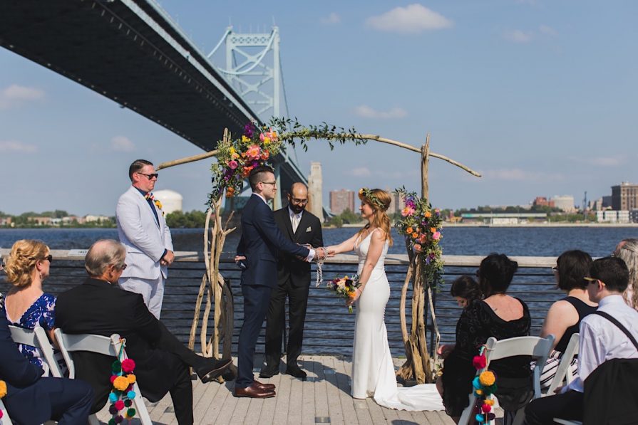 Race Street Pier, wedding