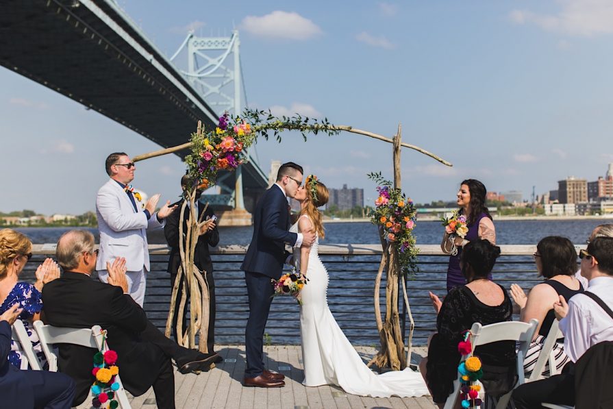 Race Street Pier, wedding