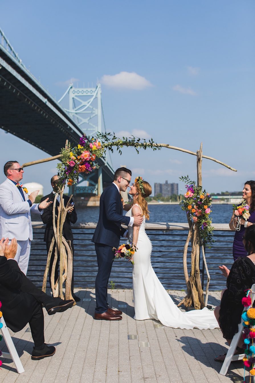 Race Street Pier, wedding