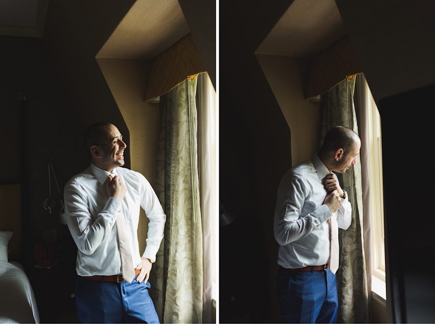 getting ready, wedding, Philadelphia