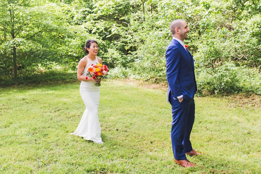 first look, Awbury Arboretum, wedding
