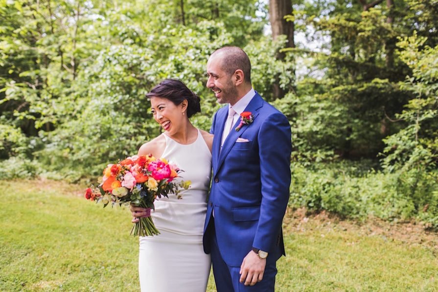 first look, Awbury Arboretum, wedding