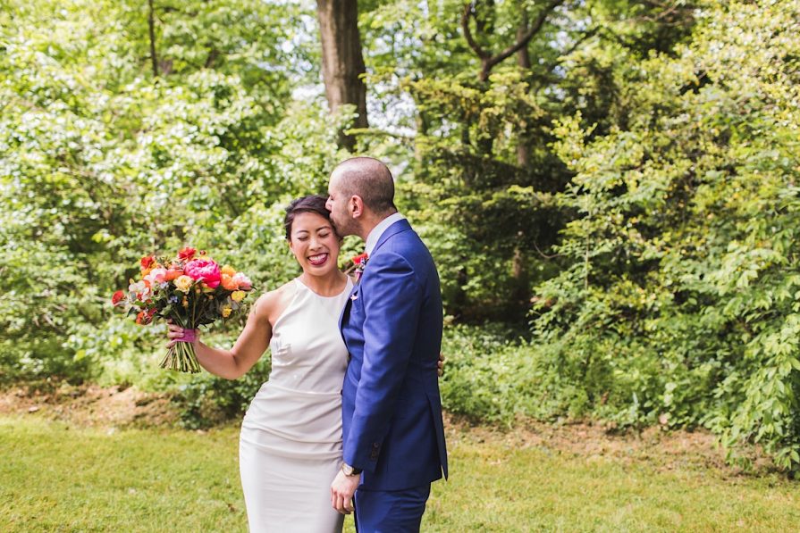 first look, Awbury Arboretum, wedding