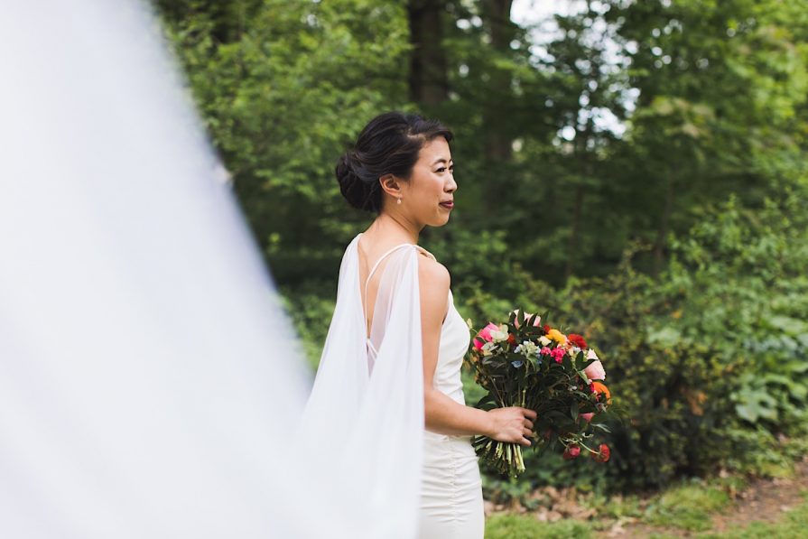 bride, wedding, Philadelphia, cape, gown