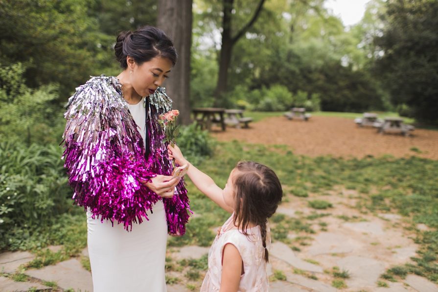 tinsel jacket, Rachel Burke, wedding