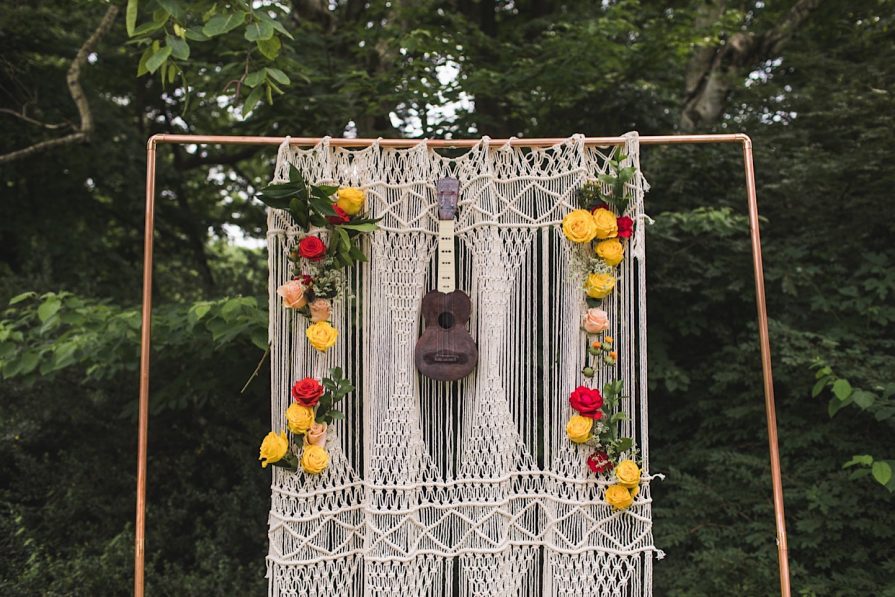 macrame, backdrop, Philadelphia, wedding