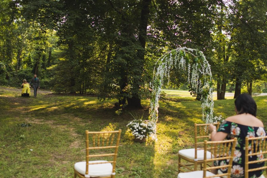 intimate backyard wedding, Philadelphia