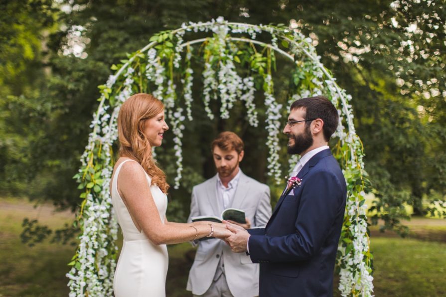 intimate backyard wedding, New Jersey