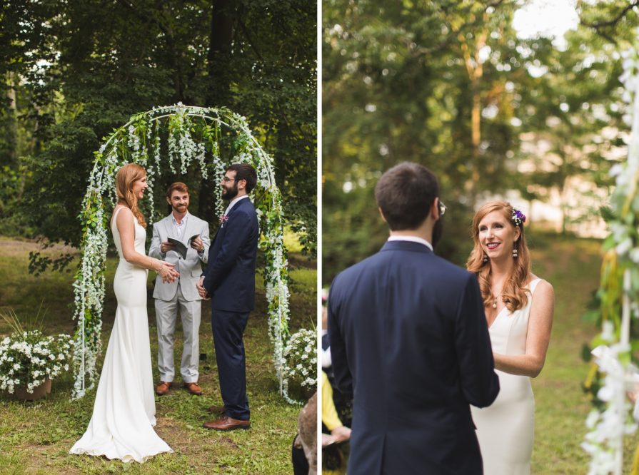 intimate backyard wedding, New Jersey