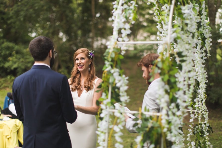 intimate backyard wedding, New Jersey