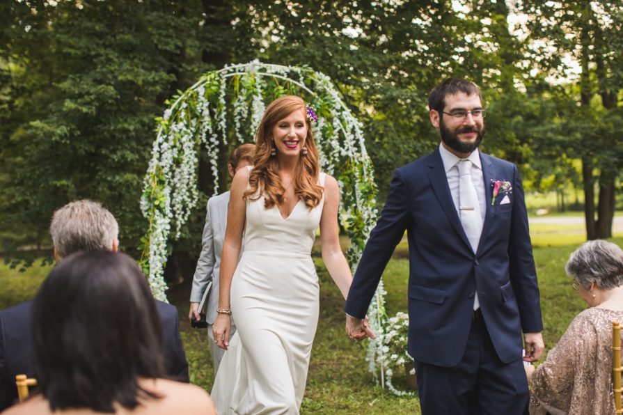 intimate backyard wedding, New Jersey