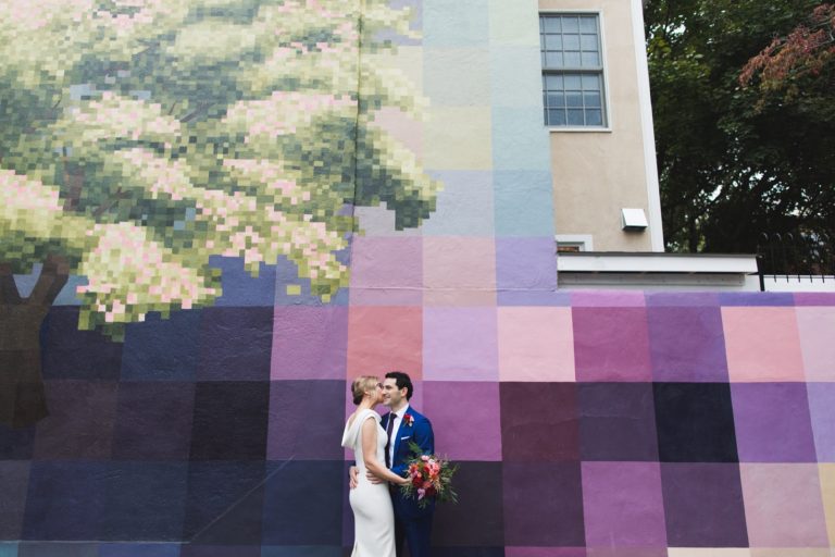 1315 Pine Street, Spring, mural, wedding, Philadelphia, photography
